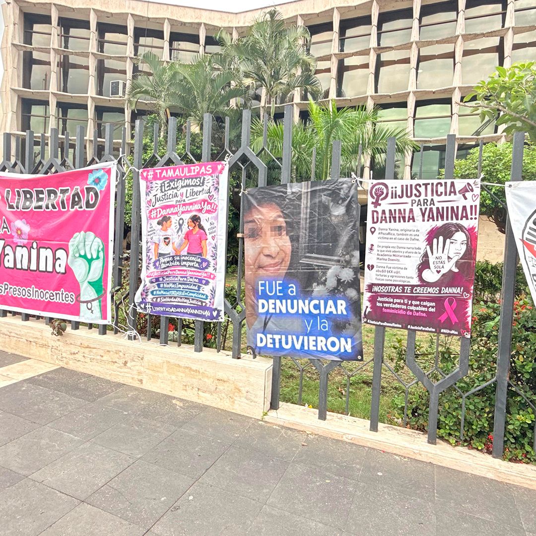 Exigen Justicia por Danna Yanina; Protestan Frente al Poder Judicial en Tampico